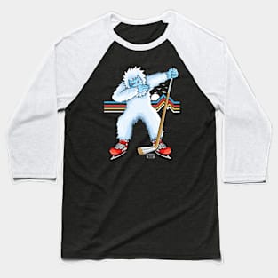 Dabbing yeti Ice Hockey yeti Kids Boys funny ice Hockey Baseball T-Shirt